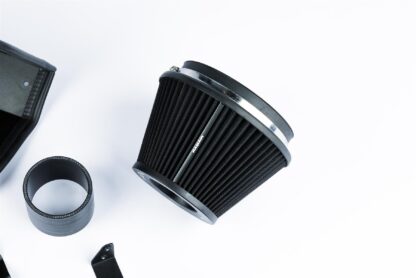 see below for what this kit will include:  Black powder coated heat shield Pleated filter Black powder coated aluminium intake pipe with MAF housing Full fitting kit with easy step by step instructions  If you have any queries on product fitment then please contact us via 01793 296 344 or on our live chat and one of our brand associates will be more than happy to assist.