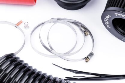 almost unrestricted air flow while maintaining filtration levels critical to ensure the longevity of your engine. What Will I Get? Ramair Filters utilise the top-quality components in all their kits see below for what this kit will include:  Proram air filter Silicone elbow and coupler Full fitting kit including all brackets and bolts Easy step by step instructions  If you have any queries on product fitment then please contact us via 01793 296 344 or on our live chat and one of our brand associates will be more than happy to assist.