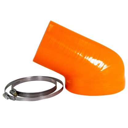The Ramair Silicone Intake Pipe (part no. RIP-001) has been designed to replace the standard OEM plastic induction hose on the BMW E46 M3. The hose is constructed to provide a constant radius reducing restriction in the initial stage of the intake tract and is a direct replacement for the factory pipework. The hose is supplied with a pair of high quality Stainless Steel W2 hose clamps replacing the difficult to use OEM spring clamps. The hose is made from high-quality silicone with 5-ply polyester mesh reinforcement for added structural rigidity to prevent collapse under high load. It can be used in conjunction with the standard factory air box or any aftermarket induction kit that mounts to the standard air box position. Internal diameter: 95mm