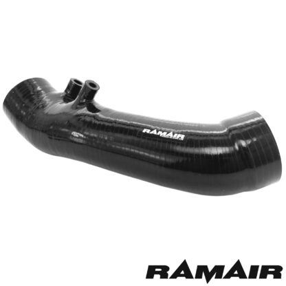 The Ramair Silicone Intake Pipe (part no. RIP-002) has been designed to replace the standard OEM plastic induction hose on the 2.0L Honda Civic Type R FN2 The hose is constructed to provide a constant radius reducing restriction in the initial stage of the intake tract and is a direct replacement for the factory pipework. The hose is supplied with a pair of high quality Stainless Steel W2 hose clamps replacing the difficult to use OEM spring clamps. The hose is made from high-quality silicone with 5-ply polyester mesh reinforcement for added structural rigidity to prevent collapse under high load. It can be used in conjunction with the standard factory air box or any aftermarket induction kit that mounts to the standard air box position.  Silicone Internal Diameter: 76mm Silicone Internal Diameter: 60mm