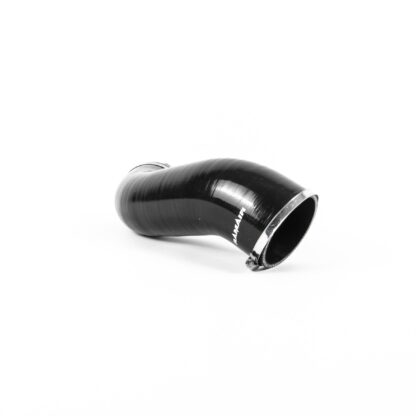 This Ramair Silicone Intake Pipe has been designed to replace the standard OEM plastic induction hose on the 245bhp 2.0 TSI EA888 Gen 4 engine in the VW Golf mk8 GTI other MQB Evo platform vehicles. The hose is constructed to provide a constant radius reducing restriction in the initial stage of the intake tract and is a direct replacement for the factory pipework. The hose is supplied with a pair of high quality Stainless Steel W2 hose clamps replacing the difficult to use OEM spring clamps. The hose is made from high-quality mutli-ply silicone with fabric mesh reinforcement. It can be used in conjunction with the standard factory air box or any aftermarket induction kit that mounts to the standard air box position. The internal measurements are 80mm diameter at the airbox end and 70mm diameter at the turbo adapter.