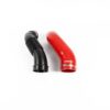 This Ramair Silicone Intake Pipe has been designed to replace the standard OEM plastic induction hose on the 245bhp 2.0 TSI EA888 Gen 4 engine in the VW Golf mk8 GTI other MQB Evo platform vehicles. The hose is constructed to provide a constant radius reducing restriction in the initial stage of the intake tract and is a direct replacement for the factory pipework. The hose is supplied with a pair of high quality Stainless Steel W2 hose clamps replacing the difficult to use OEM spring clamps. The hose is made from high-quality mutli-ply silicone with fabric mesh reinforcement. It can be used in conjunction with the standard factory air box or any aftermarket induction kit that mounts to the standard air box position. The internal measurements are 80mm diameter at the airbox end and 70mm diameter at the turbo adapter.