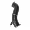The Ramair Silicone Intake Pipe (part no. RIP-180) has been designed to replace the standard OEM plastic induction hose on the Ford Fiesta ST 180. The hose is constructed to provide a constant radius reducing restriction in the initial stage of the intake tract. The hose is supplied with high quality Stainless Steel W2 hose clamps and Billet CNC machined adapter to allow connection of the standard breather pipe in the standard factory position. The hose is made from high-quality mutli-ply silicone with fabric mesh reinforcement. It is available in Black