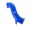 The Ramair Silicone Intake Pipe (part no. RIP-180) has been designed to replace the standard OEM plastic induction hose on the Ford Fiesta ST 180. The hose is constructed to provide a constant radius reducing restriction in the initial stage of the intake tract. The hose is supplied with high quality Stainless Steel W2 hose clamps and Billet CNC machined adapter to allow connection of the standard breather pipe in the standard factory position. The hose is made from high-quality mutli-ply silicone with fabric mesh reinforcement. It is available in Black