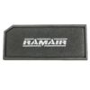 fully reticulated foam Fits in the OEM Airbox and replaces inefficient paper filter Easy to clean using our filter maintenance kit - CK-003 Stainless steel cage support structure Guaranteed surface area using high quality custom blended polymer  What Does It Do? The Ramair Panel Filter range is made from twin core Ramair Aeriform foam and our stainless steel cage which is used in many of our tier 1 Motorsport applications for maximum strength. A rubber polymer surround gives a fantastic clean and smooth finish with longevity in mind. These filters are direct replacements for the OEM air filter in your car