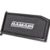 fully reticulated foam Fits in the OEM Airbox and replaces inefficient paper filter Easy to clean using our filter maintenance kit - CK-003 Stainless steel cage support structure Guaranteed surface area using high quality custom blended polymer What Does It Do? The Ramair Panel Filter range is made from twin core Ramair Aeriform foam and our stainless steel cage which is used in many of our tier 1 Motorsport applications for maximum strength. A rubber polymer surround gives a fantastic clean and smooth finish with longevity in mind. These filters are direct replacements for the OEM air filter in your car