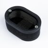 supported by a stainless steel cage and provides maximum surface area to optimise the airflow for induction ramming. The range of baseplates are cut for a variety of well known carburettor types and have quick-release fasteners to attach the element. RS-Series filter elements are manufactured at four standard heights to take account of variations in the space available for fitting. Features  High performance twin layer foam Black powder coated base plate Easy to use push clips to attach and detach filter  Easy to clean using our filter maintance kit - CK-003 Guaranteed against manufacturing defects for life (single user