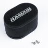 supported by a stainless steel cage and provides maximum surface area to optimise the airflow for induction ramming. The range of baseplates are cut for a variety of well known carburettor types and have quick-release fasteners to attach the element. RS-Series filter elements are manufactured at four standard heights to take account of variations in the space available for fitting. Features  High performance twin layer foam Black powder coated base plate Easy to use push clips to attach and detach filter  Easy to clean using our filter maintance kit - CK-003 Guaranteed against manufacturing defects for life (single user