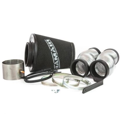 Performance induction kit for the Alfa Romeo 156 1.6/1.8/2.0 engines. This intake kit replaces the OEM restrictive air box. Features  Easy to clean using our filter maintenance kit - CK-003 T304 Stainless steel cage support structure 100% Hand made in the UK – Guaranteed against manufacturing defects for life  What Does It Do? Ramair SR induction kits are designed to eliminate the major sources of air flow restriction that your vehicle experiences from the factory intake system. Ramair guarantees that by replacing your restrictive OEM intake system with an aftermarket Ramair component you will see an increase in power and throttle response. The filters are designed to achieve high