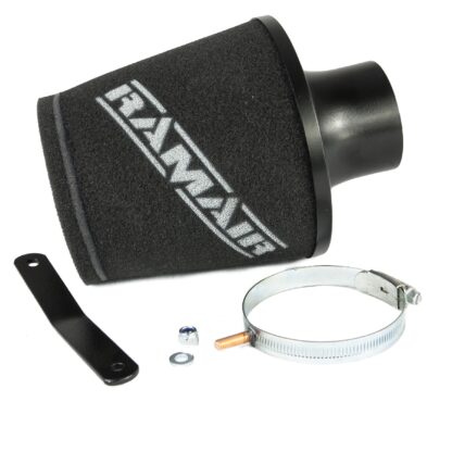 almost unrestricted air flow while maintaining filtration levels critical to ensure the longevity of your engine. Induction Kit Features: High Performance ‘MAF Safe’ Twin layer dry foam Comes complete with all clips/brackets/bolts etc required to fit Easy to clean using our filter maintenance kit - CK-003 T304 Stainless steel cage support structure Guaranteed surface area using high quality custom blended polymer 100% Hand made in the UK – Guaranteed against manufacturing defects for life Replaces the restrictive OEM air box