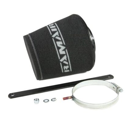 for compatibility refer to the table below. This intake kit replaces the OEM air box. Features  Single user lifetime warranty guaranteed against manufacturing defects Easy to clean using our filter maintenance kit - CK-003 T304 Stainless steel cage support structure Dual layer foam air filter  What Does It Do? Ramair SR induction kits are designed to eliminate the major sources of air flow restriction that your vehicle experiences from the factory intake system. Ramair guarantees that by replacing your restrictive OEM intake system with an aftermarket Ramair component you will see an increase in power and throttle response. The filters are designed to achieve high