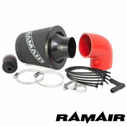 Ramair SR induction kits&nbsp;are designed to eliminate the major sources of air flow restriction that your vehicle experiences from the factory intake system. Ramair guarantees that by replacing your restrictive OEM intake system with an aftermarket Ramair component&nbsp;you will see an increase in power and throttle response. The&nbsp;CC filters&nbsp;supplied with&nbsp;our SR&nbsp;kits are&nbsp;made from our twin core Ramair Aeriform foam and T304 stainless steel cage which is used in many of our tier 1 Motorsport applications for maximum strength.&nbsp;The filters&nbsp;are designed to achieve high