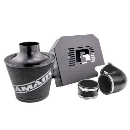 almost unrestricted air flow while maintaining filtration levels critical to ensure the longevity of your engine. What Will I Get? Ramair Filters utilise the top-quality components in all their kits see below for what this kit will include:  Twin layer foam filter Black silicone elbow and coupler CAD Developed