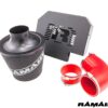 almost unrestricted air flow while maintaining filtration levels critical to ensure the longevity of your engine. What Will I Get? Ramair Filters utilise the top-quality components in all their kits see below for what this kit will include:  Twin layer foam filter Red silicone elbow and coupler CAD Developed