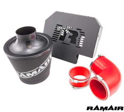 almost unrestricted air flow while maintaining filtration levels critical to ensure the longevity of your engine. What Will I Get? Ramair Filters utilise the top-quality components in all their kits see below for what this kit will include:  Twin layer foam filter Red silicone elbow and coupler CAD Developed