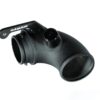 This is an over size turbo inlet pipe for the IHI turbo chargers used on the 2.0 and 1.8 TFSI (EA888) engines used in MQB chassis vehicles such as (but not limited to) the Golf GTI (mk7) and Audi S3 (8P). This is a direct replacement for the standard turbo inlet elbow and is compatible with the OEM intake hose and air box. The inlet elbow comes with all the fittings required and is supplied with clear step-by-step photographic instructions. Supplied with the kit is a replacement O-ring in case the standard part is worn or perished. This part allows for increased potential airflow and slightly increased induction sound. The inlet elbow is made from light weight aluminium tube with CNC machined connections and a laser cut bracket