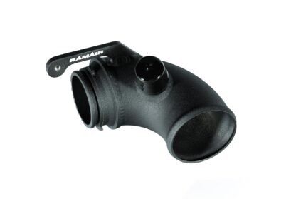 This is an over size turbo inlet pipe for the IHI turbo chargers used on the 2.0 and 1.8 TFSI (EA888) engines used in MQB chassis vehicles such as (but not limited to) the Golf GTI (mk7) and Audi S3 (8P). This is a direct replacement for the standard turbo inlet elbow and is compatible with the OEM intake hose and air box. The inlet elbow comes with all the fittings required and is supplied with clear step-by-step photographic instructions. Supplied with the kit is a replacement O-ring in case the standard part is worn or perished. This part allows for increased potential airflow and slightly increased induction sound. The inlet elbow is made from light weight aluminium tube with CNC machined connections and a laser cut bracket