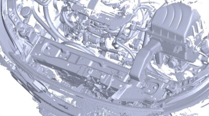 creating an increase in uninterrupted cold air to be scooped into the stock airbox. 3D printed test parts were used alongside CAD simulation to ensure the optimum size and geometry. <strong>This inlet duct is much larger than stock</strong>
