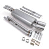 2 x 2″ Bore throughout with twin 3.5″ tailpipes
