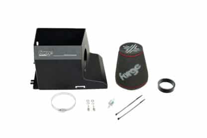 with its open top design which not only looks aesthetically pleasing but is designed to increase the airflow and performance of your vehicle. By neatly clipping into the airbox