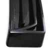 Sleek gloss black finish provides a subtle yet effective aesthetic upgrade