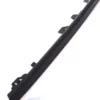 Supplied in 3 pieces with a matte black finish