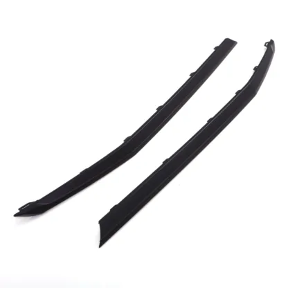 Supplied in 2 pieces with a matte black finish