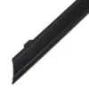 Supplied in 2 pieces with a matte black finish