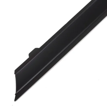 Supplied in 2 pieces with a matte black finish