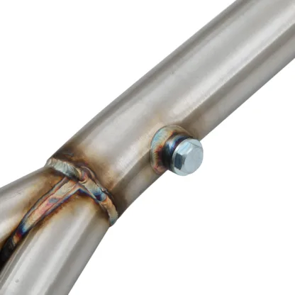 Gravity Exhaust centre sections are designed in house using the OEM mounting points to ensure smooth fitment every time. Using the highest quality T304 stainless steel for performance and durability.
