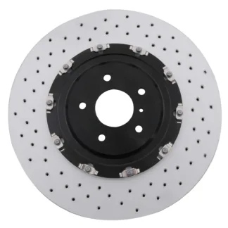 JapSpeed Rear Drilled Grooved 380mm Brake Discs For Nissan GTR R35 3.8 V6 07-11