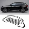 Transform the look of your X5 with this gloss black chrome delete kit. It’s designed to cover the factory chrome window trim