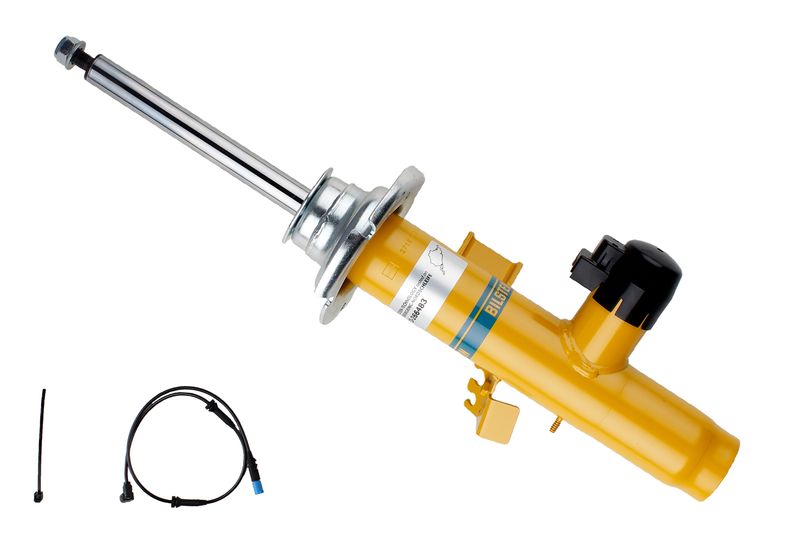 Fitting PositionFront Axle LeftShock Absorber TypeGas PressureShock Absorber DesignSuspension StrutShock Absorber Mounting TypeTop pinpaired article number23-266490Shock Absorber SystemTwin-Tube