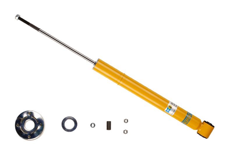 Fitting PositionRear AxleShock Absorber TypeGas PressureShock Absorber DesignSpring-bearing DamperShock Absorber SystemHeight AdjustableShock Absorber Mounting TypeBottom eyeShock Absorber Mounting TypeTop pinLength 1 [mm]415Length 2 [mm]608Shock Absorber SystemMonotube