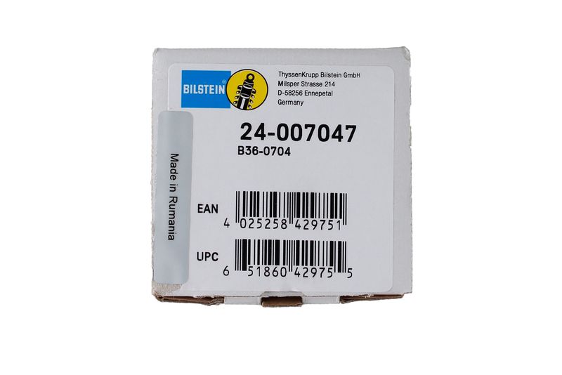 Fitting PositionFront AxleShock Absorber TypeGas PressureShock Absorber DesignAbsorber does not carry a springShock Absorber Mounting TypeBottom eyeShock Absorber Mounting TypeTop pinShock Absorber SystemMonotube