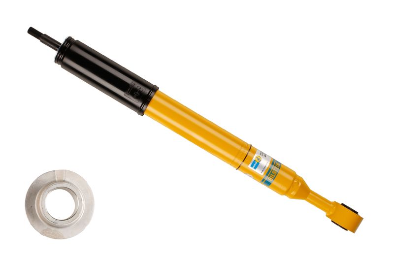 Fitting PositionFront AxleShock Absorber TypeGas PressureShock Absorber DesignSpring-bearing DamperShock Absorber SystemHeight AdjustableShock Absorber Mounting TypeBottom eyeShock Absorber Mounting TypeTop pinSuspensionfor vehicles without electronic suspension controlShock Absorber SystemMonotube