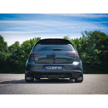 Please note: Fitted images are a MK7 GTI equipped with Cobra Sport's Quad Exit Turbo Back conversion - this exhaust does not fit GTD models. Please contact us regarding a GTD exhaust system for this diffuser. Fits: VW Golf GTD (Mk7) (5G) (12-17) - pa