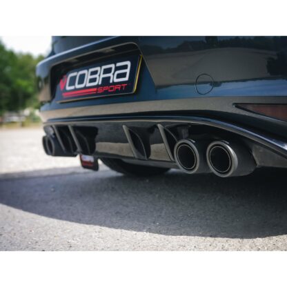 Please note: Fitted images are a MK7 GTI equipped with Cobra Sport's Quad Exit Turbo Back conversion - this exhaust does not fit GTD models. Please contact us regarding a GTD exhaust system for this diffuser. Fits: VW Golf GTD (Mk7) (5G) (12-17) - pa