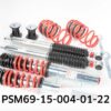 SuspensionAdjustable Struts (height and performance adjustable)Registration Typewith certificateShock Absorber SystemAdjustable Shock StrengthShock Absorber SystemHeight AdjustableShock Absorber SystemSingle Tube Upside DownVehicle Equipmentfor vehicles without level controlFollow installation instructions