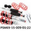 SuspensionAdjustable Struts (height and performance adjustable)Registration Typewith certificateShock Absorber SystemAdjustable Shock StrengthShock Absorber SystemHeight AdjustableShock Absorber SystemSingle Tube Upside DownSuspension Strut Outer Diameter [mm]55Follow installation instructions