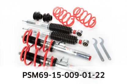 SuspensionAdjustable Struts (height and performance adjustable)Registration Typewith certificateShock Absorber SystemAdjustable Shock StrengthShock Absorber SystemHeight AdjustableShock Absorber SystemSingle Tube Upside DownSuspension Strut Outer Diameter [mm]55Follow installation instructions