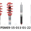 SuspensionAdjustable Struts (height and performance adjustable)Registration Typewith certificateShock Absorber SystemAdjustable Shock StrengthShock Absorber SystemHeight AdjustableShock Absorber SystemSingle Tube Upside DownVehicle Equipmentfor vehicles without level controlFollow installation instructions