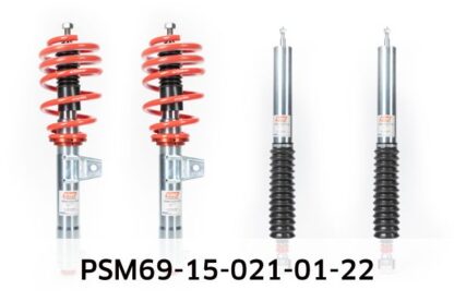 SuspensionAdjustable Struts (height and performance adjustable)Registration Typewith certificateSuspension Strut Outer Diameter [mm]50AxleMulti-link AxleAxleTwist-beam Rear AxleShock Absorber SystemAdjustable Shock StrengthShock Absorber SystemHeight AdjustableShock Absorber SystemSingle Tube Upside DownVehicle Equipmentfor vehicles without level controlFollow installation instructions