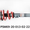 SuspensionAdjustable Struts (height and performance adjustable)Registration Typewith certificateShock Absorber SystemAdjustable Shock StrengthShock Absorber SystemHeight AdjustableShock Absorber SystemSingle Tube Upside DownLowered Suspension from [mm]15Lowered Suspension to [mm]45Axle Load front axle to [kg]1