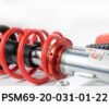 SuspensionAdjustable Struts (height and performance adjustable)Registration Typewith certificateShock Absorber SystemAdjustable Shock StrengthShock Absorber SystemHeight AdjustableShock Absorber SystemSingle Tube Upside DownLowered Suspension from [mm]25Lowered Suspension to [mm]50Axle Load front axle to [kg]1