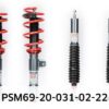 SuspensionAdjustable Struts (height and performance adjustable)Registration Typewith certificateShock Absorber SystemAdjustable Shock StrengthShock Absorber SystemHeight AdjustableShock Absorber SystemSingle Tube Upside DownLowered Suspension from [mm]30Lowered Suspension to [mm]50Axle Load front axle to [kg]1