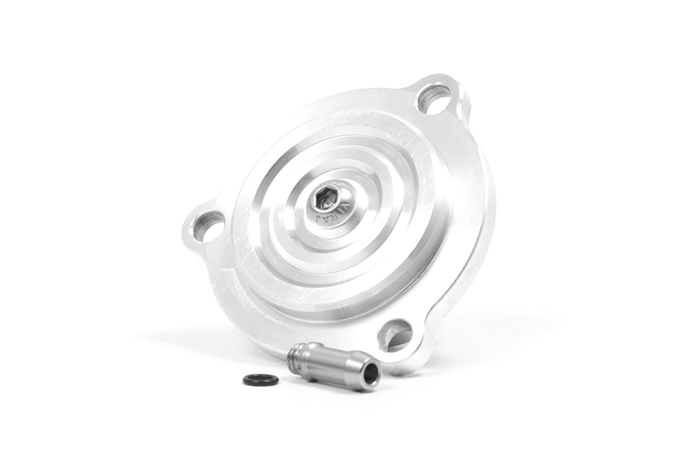 <p>The Forge Motorsport turbo blanking plate allows the removal of the OEM fitted recirculation valve and includes an option as a boost reference point.</p>