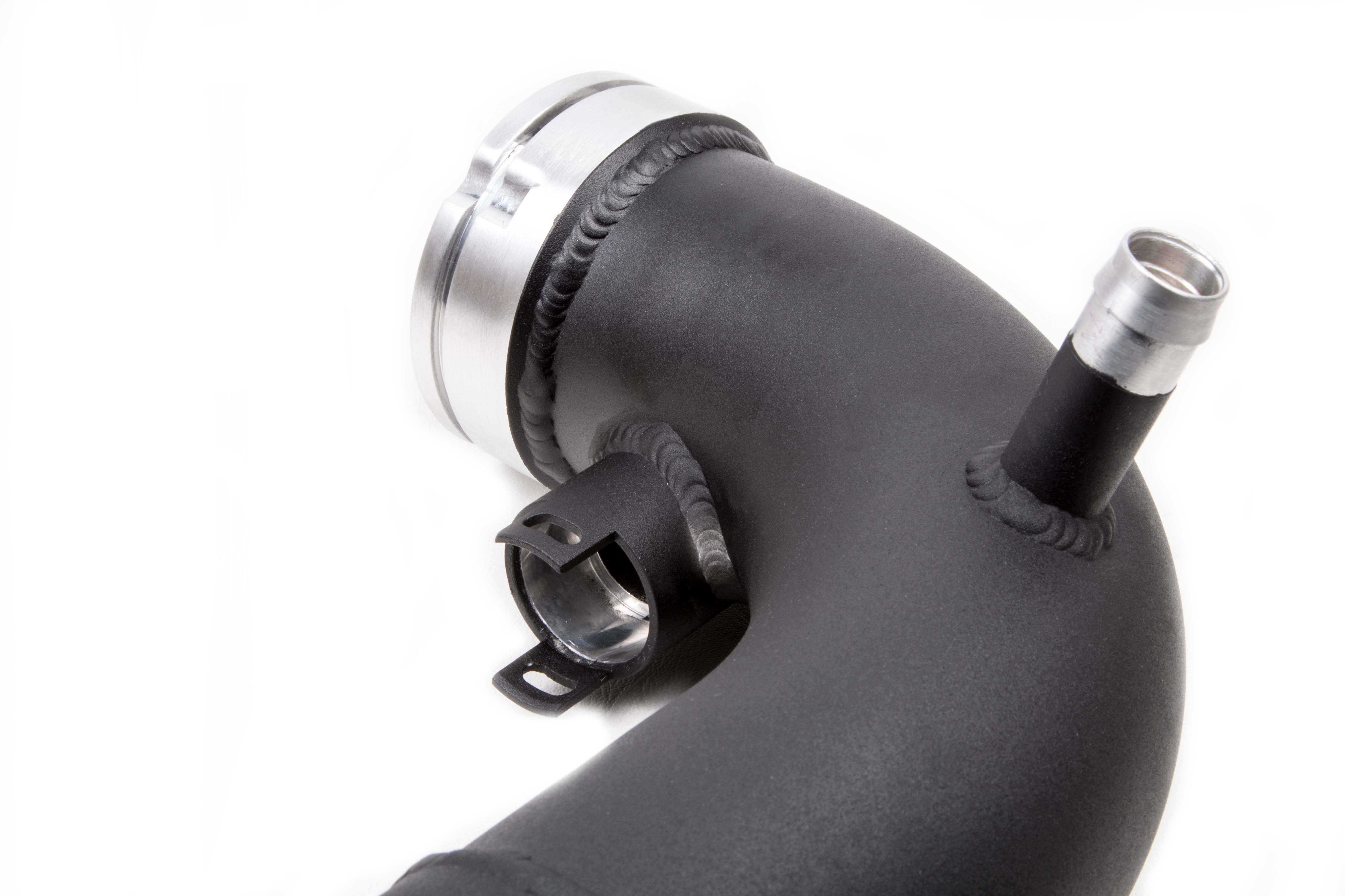 <p>Designed as a direct replacement for the brittle OEM plastic boost pipes used on the Mini F56 JCW models. Manufactured in aluminium tube with CNC machined couplers and smoothed formed mandrel bent aluminium single piece pipe work with hand TIG welded couplers providing an unrestricted internal flow. <strong>High quality silicone hoses are also included.</strong></p>