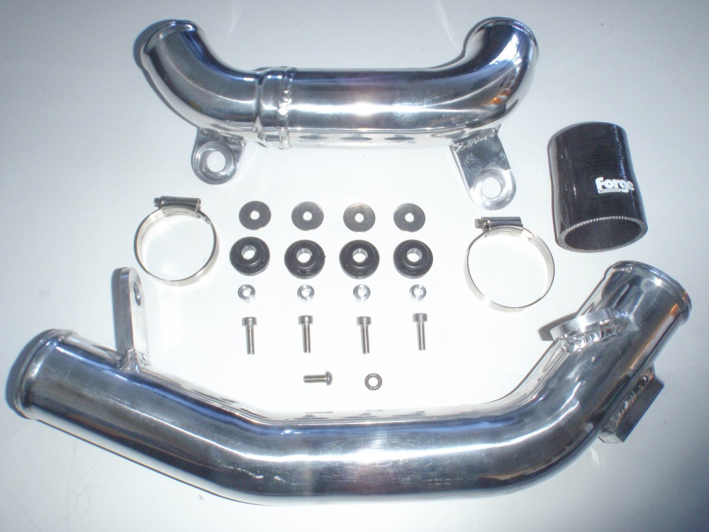 <p>These pipes are more free flowing than stock&nbsp;by removing&nbsp;the resonators and can be fitted to the stock intercooler hoses
