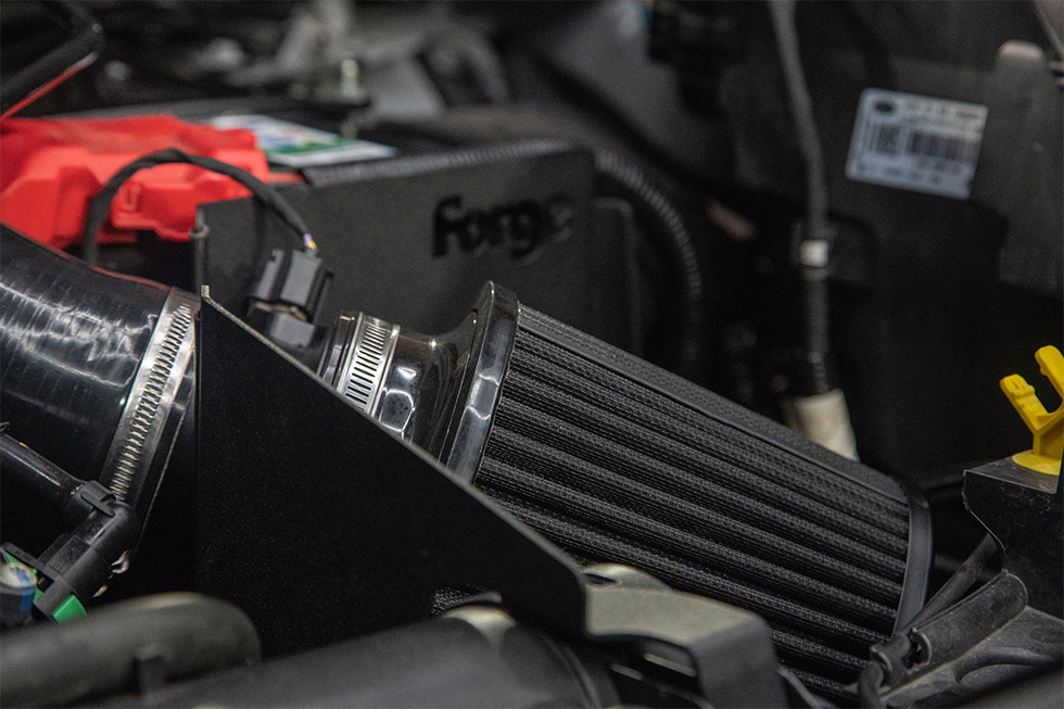 synthetic nanofiber filtration media which is pleated to maximise surface area and in turn increase air flow. You can find a replacement filter for this kit <a href="https://www.forgemotorsport.co.uk/FMINDK37_and_FMINDK38_Replacement_Filter--product--2032.html" target="_blank">here</a>.</p>